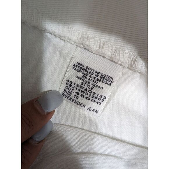 Polo Ralph Lauren White Denim Straight Leg Weekender Jeans, 10 - Picture 10 of 10